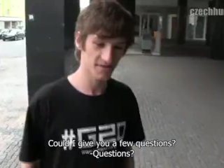 CZECH HUNTER 356  -  Innocent Twinks Get Paid To Have A  Threesome For The First Time