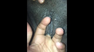 A Lesbian Dyke With A Chocolate Stud Gets Fingered