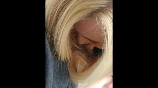 Blonde Blowjob Results In Oral Creampie