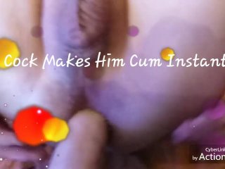 strapon, cuckold husband, double penetration, pegging his ass