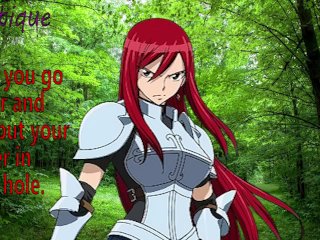 humiliation, ass fuck, redhead, erza