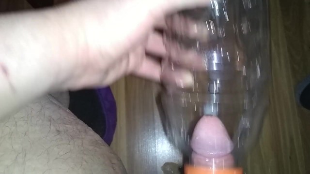 Fat Boys Small Penis Cums using a Gatorade Bottle - Pornhub