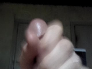 Moaning Stroking my cock and cumming