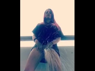 Public Peeing on Balcony / Spraying the Camera