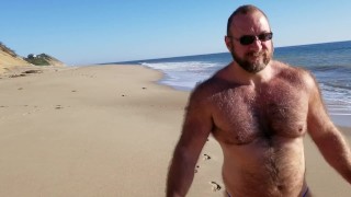 Walking On The Beach In A Tiny Bikini
