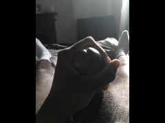 Black Lad Shoots Cum