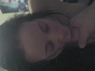 SuckingLegit ; Hot teen sloppy blowjob & face fuck deepthoat