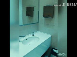 Jerk off public toilet.  urinal cum. Exhibitionist