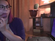 Preview 3 of Gamer Girl does Blowjob without being distracted from the game