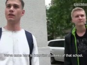 Preview 6 of CZECH HUNTER 358 -  Blonde & Dark Haired Twinks Try Anal For The First Time