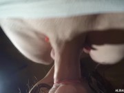 Preview 3 of Young Neighbor Sucking Dick and Swallowing Cum - Female POV