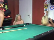 Preview 3 of 2 German Milfs(Tina/Rosella) public,fucked and inseminated in a Billarcafe!