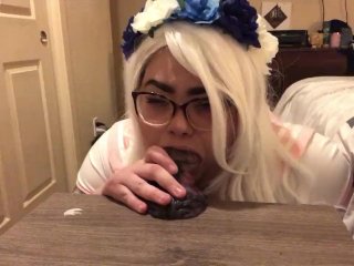 Bbw School Girl Takes a Monster Cock!