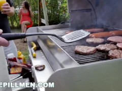 Video BLUE PILL MEN - Old Men Have A Cookout With Teen Stripper Jeleana Marie