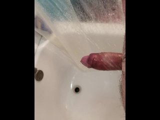 solo male, eating, shower sex, watch me