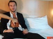 Preview 6 of In suit straight banker gets wanked his big cock by guys in spite of him.