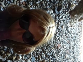 doggystyle pov, blonde, exclusive, outdoor blowjob