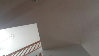 Young guy with hung uncut cock jerks off