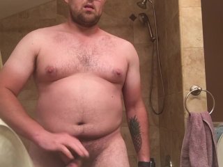 chubby, standing, exclusive, solo male