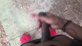 Daytime Fun And Quick Cum At City Park TS