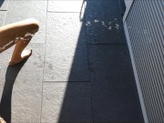 Preview 4 of new pissing pee game extra small tiny milf house wash outside shutters