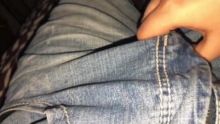 Rubbing His Cock 