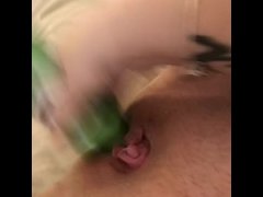 Bbw Masturbation With a  Bottle