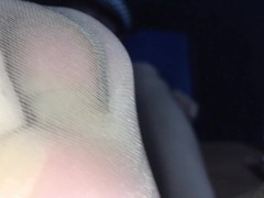 Valentina Castiblanco - Interrogation officer nylon sole sniff