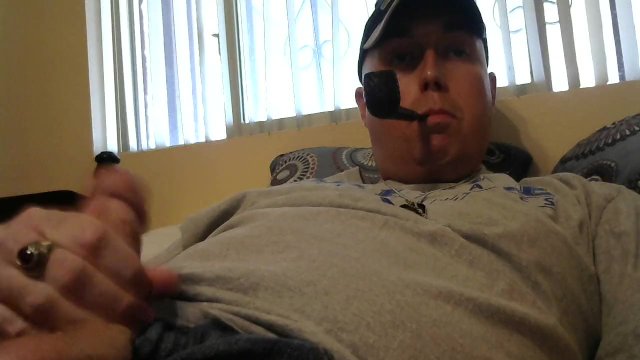 Thrill Sergeant Smoking Pipe and Masturbating to Porn