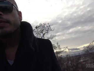 HUNT4K. For money sexy redhead is ready to cheat on her dumb man