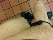 Preview 4 of HUGE Messy Cumshot In Public Toilet - SlugsOfCumGuy