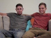 Preview 1 of Bareback Fuck For Cute College Boy & First Time Friend!!