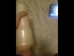 Fucking my fleshlight stoya ass