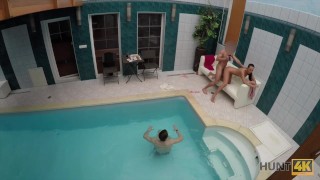 Young Cuckold Let Stranger Nail Slutty Girlfriend By Pool