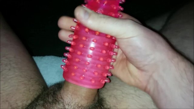 First Time Using Cock Stroker - SlugsOfCumGuy