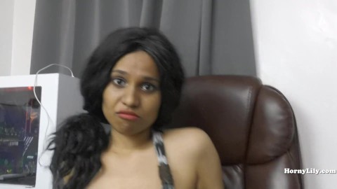 Desi hairy secretary pleases her boss role play