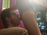 Preview 2 of Facefucked Until He Cums Hard Down My Throat