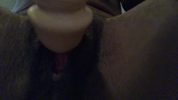 Wet pussy with a Dildo