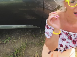 Two Sexy Hitchhiker Girls Fun Car Ride Paid by foursome Orgy Kate Truu view