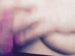 Curvy blonde uses vibrator