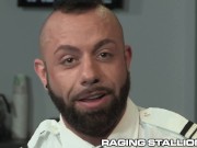 Preview 2 of Hairy Muscle Hunk Arab Boy Pilot Rough Fucks Passenger