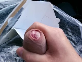 Risky Public Wank_and Cum In My Car