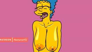 Marge Simpson On The Back Of A Dick