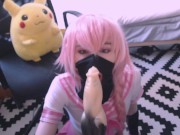 Preview 3 of Lewd cosplay slut plays with toys