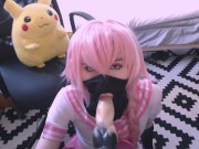Preview 4 of Lewd cosplay slut plays with toys