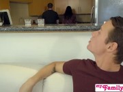 Preview 4 of MyFamilyPies - StepSiblings Fuck During Family Game Night! S2:E4