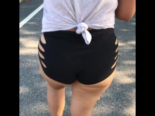 A Day_Out with Wife in_Booty Shorts