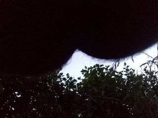 Risky Outdoor Video, after taking a Stranger's Load Cruising