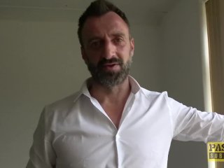 Lascivious subslut Brooke Jameson dominated and fed cum