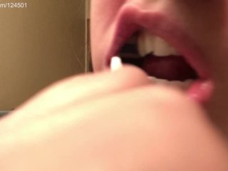 Close Up Toothbrushing